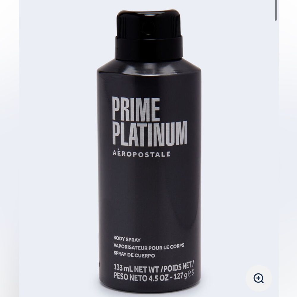 Aeropostale Lot of 2 Prime Platinum Body Spray 4.5 fl oz Rare #1